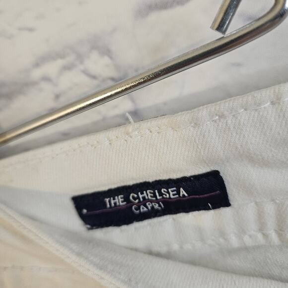 Vigoss The Chelsea Capri Jeans Size 15/16 Inseam 21" Stretch White - Picture 3 of 8